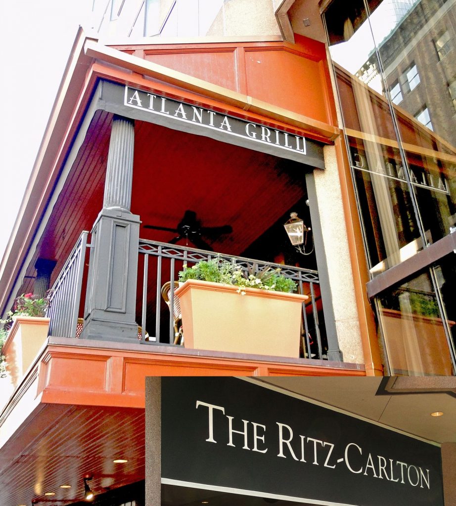 Custom draperies for upscale restaurant in Atlanta,