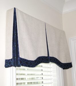 Custom Shaped Box Pleat Valance
